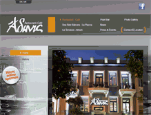 Tablet Screenshot of adonisrestaurantcafe.com